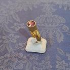 Ring in 18k gold with a ruby (B-119)