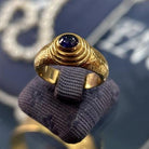 Ring in 18k gold with gemstone (B-155)