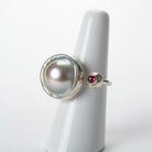 Ring in Sterling silver with Mabe Pearl (B-63)