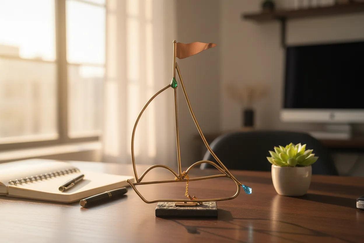 Sailboat - Decorative Sailboat, Home Decoration, Welcome Gift, Wall Hanger (XM-03)