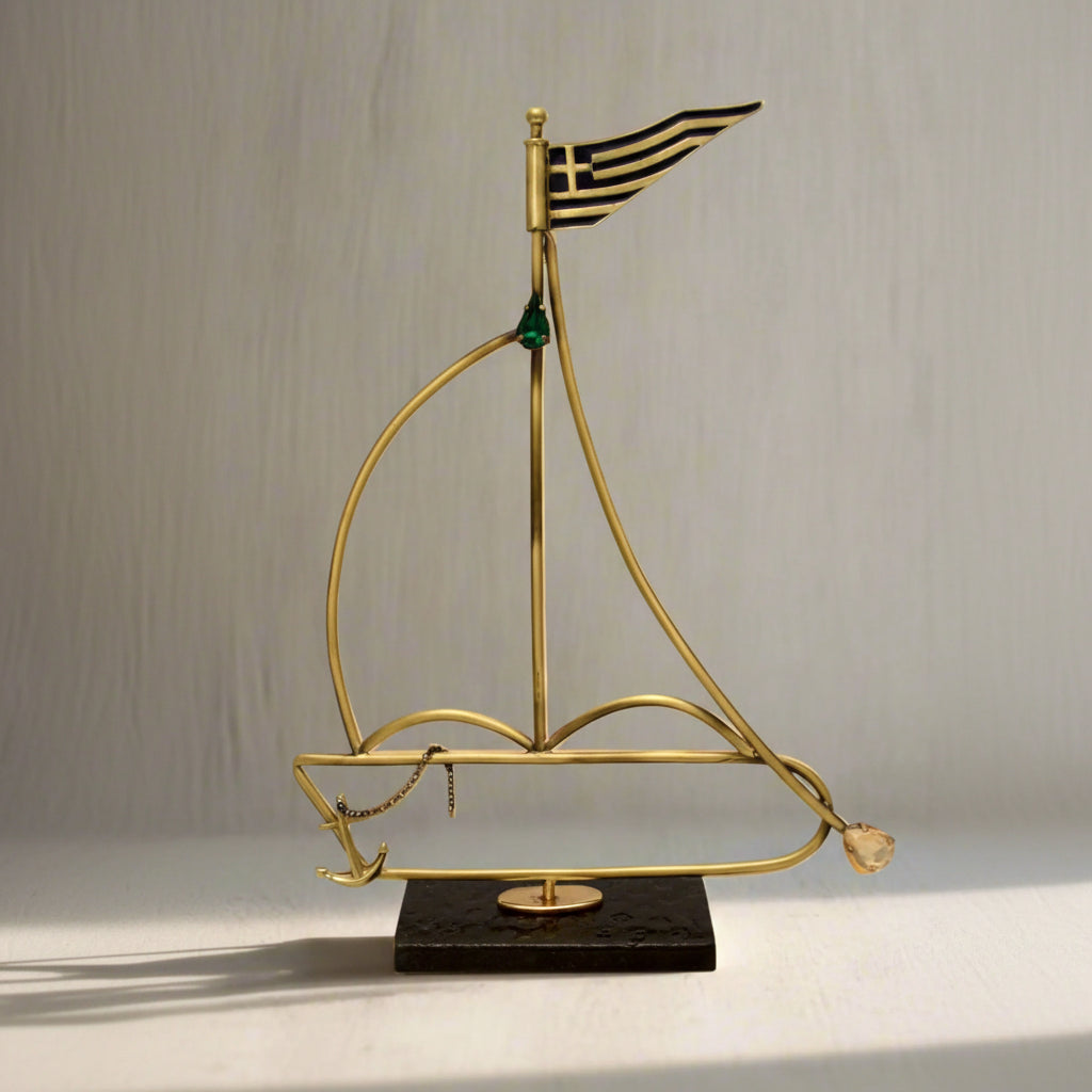 Sailboat - Decorative Sailboat, Home Decoration, Welcome Gift, Wall Hanger (XM-03)