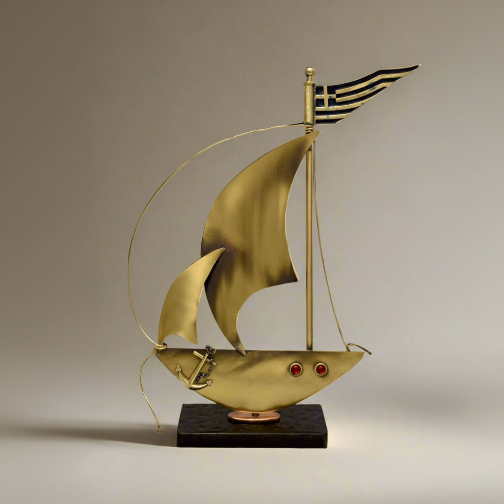 Sailboat - Decorative Sailboat, Home Decoration, Welcome Gift, Wall Hanger (XM-06)