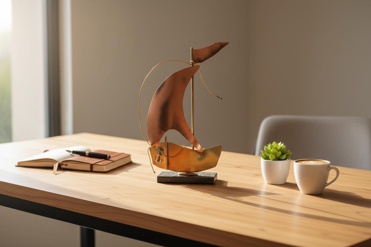 Sailboat - Decorative Sailboat, Home Decoration, Welcome Gift, Wall Hanger (XM-11)
