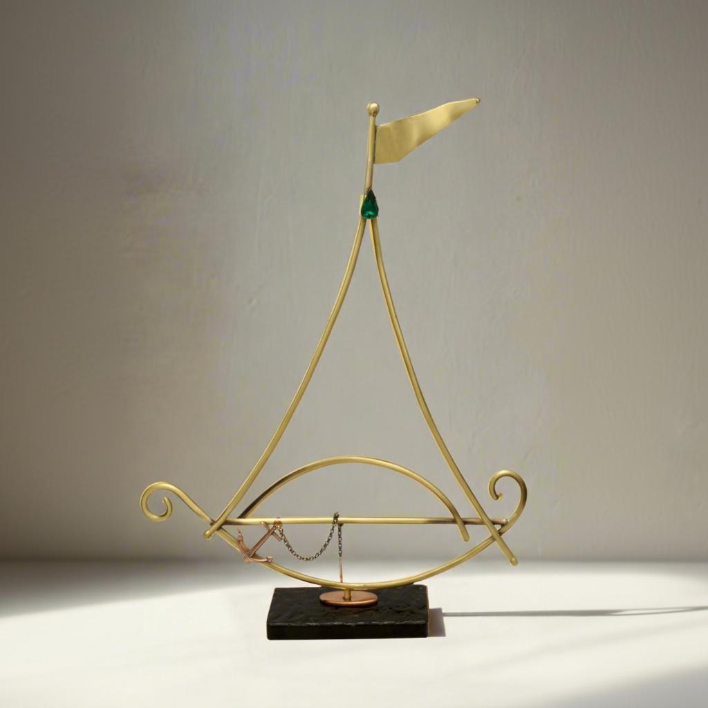 Sailboat - Decorative Sailboat, Home Decoration, Welcome Gift, Wall Hanger (XM-13)