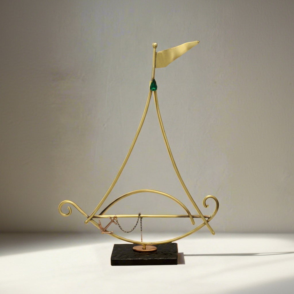 Sailboat - Decorative Sailboat, Home Decoration, Welcome Gift, Wall Hanger (XM-13)