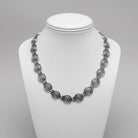 Sterling Silver Greek Spiral Necklace, Infinity Motif Jewelry (PE-04)
