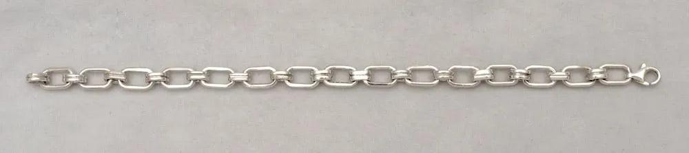 Sterling Silver Handmade Greek Chain Bracelet (B-131)