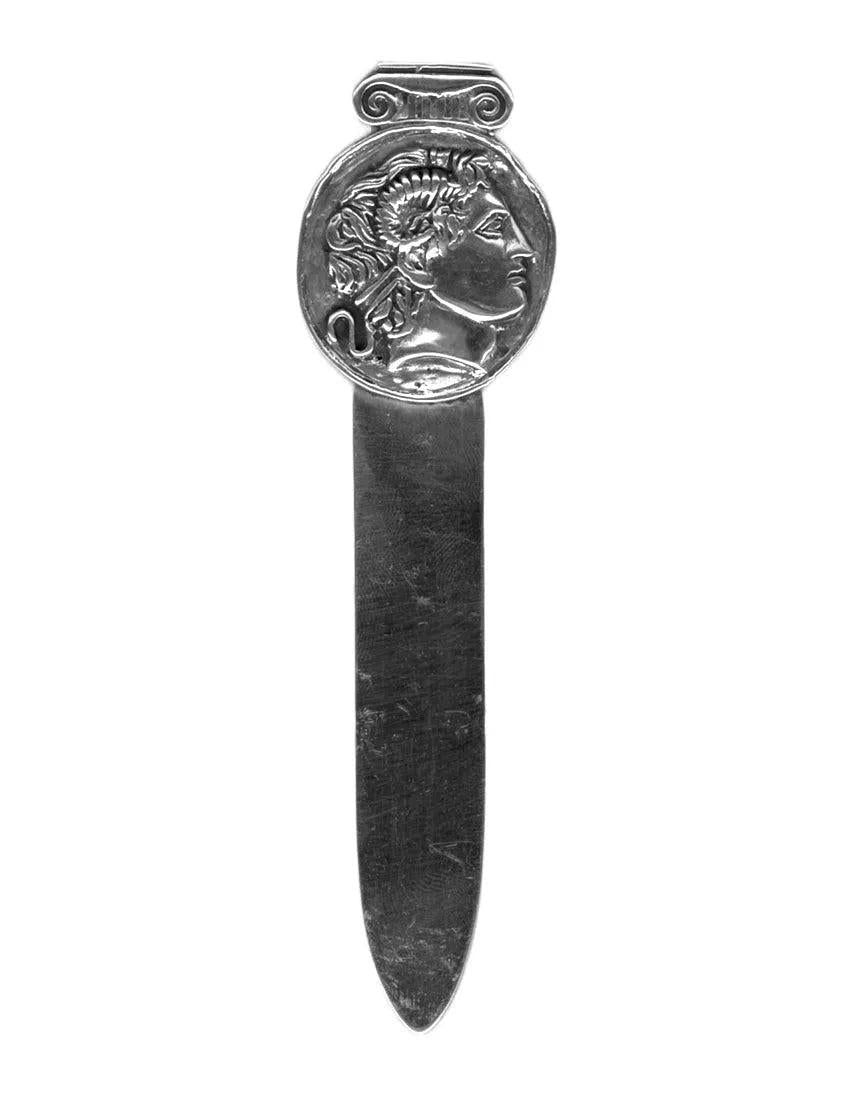 Sterling Silver Letter Opener, Alexander the Ancient Greek Design (PC-04)