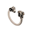 Sterling Silver Ram Head Ring, Greek Mythology Inspired Jewelry (DT-90)