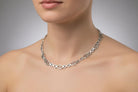 Sterling Silver Spiral Necklace, Greek Infinity Motif Jewelry (PE-07)