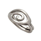Sterling Silver Spiral Ring, Greek Infinity Motif Jewelry (DT-75)