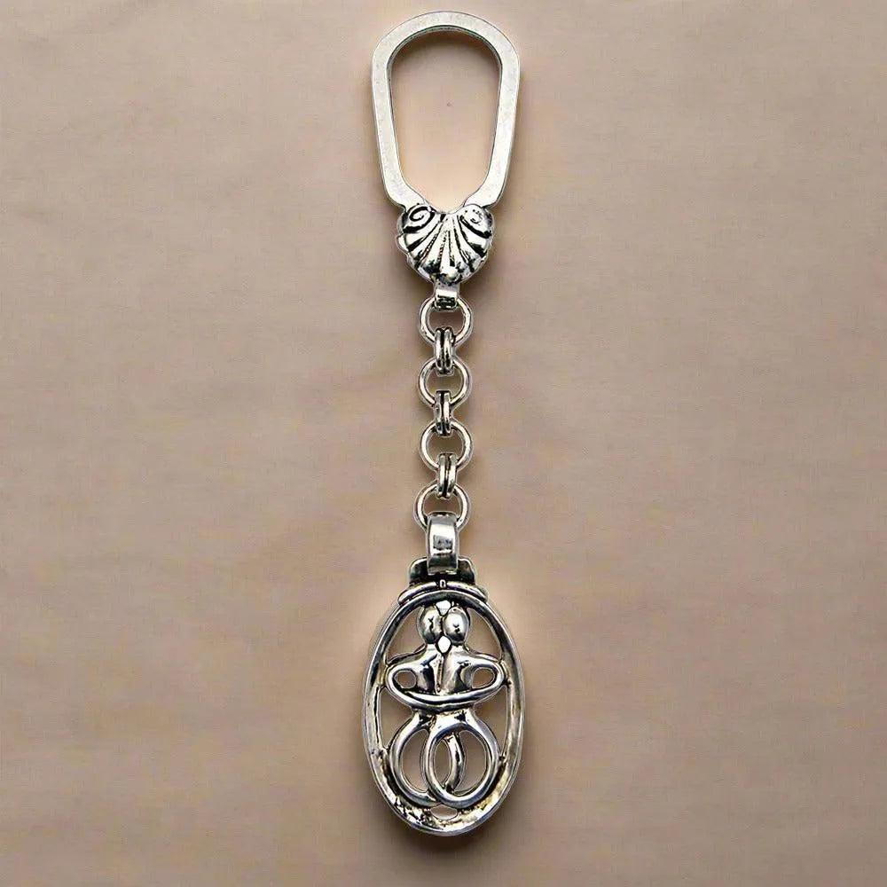 The Lovers Key ring in sterling silver (MP-07)