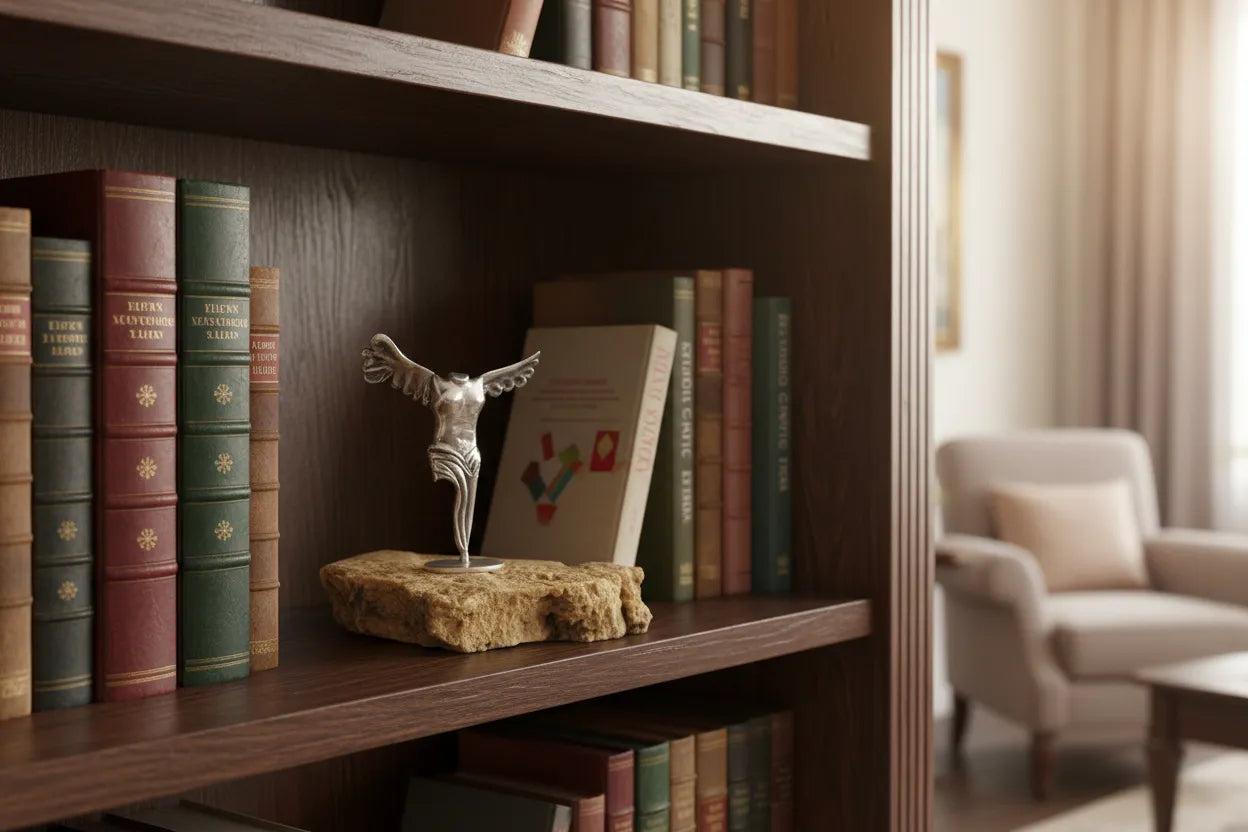 Winged Victory of Samothrace - Greek Statue Figure in Sterling Silver (A-40-5)