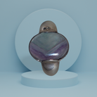 Ring in Sterling silver with Fluorite Stone (B-61)