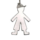 Evil Eye Charm on a tassel, House decoration, holiday decor, welcome gift, silver charm, Baby boy Charm