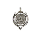Evil Eye Charm on a tassel, House decoration, holiday decor, welcome gift, silver charm, Jesus Christ Charm