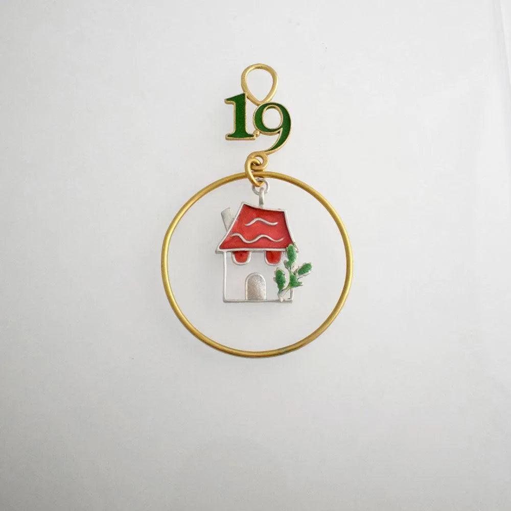 Evil Eye Charm on a tassel, House decoration, holiday decor, welcome gift, silver charm, Miniature home charm (GK-34)