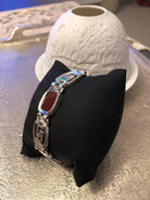 Greek Key Meander Bracelet in Sterling Silver (B-67)