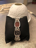 Greek Key Meander Bracelet in Sterling Silver (B-67)