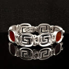 Greek Key Meander Bracelet in Sterling Silver (B-67)
