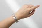 Greek Key Meander Bracelet in Sterling Silver (B-69)
