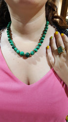 Necklaces with various gemstones and gold 18k