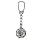 Alexander the Great Portrait Coin Keyring in sterling silver