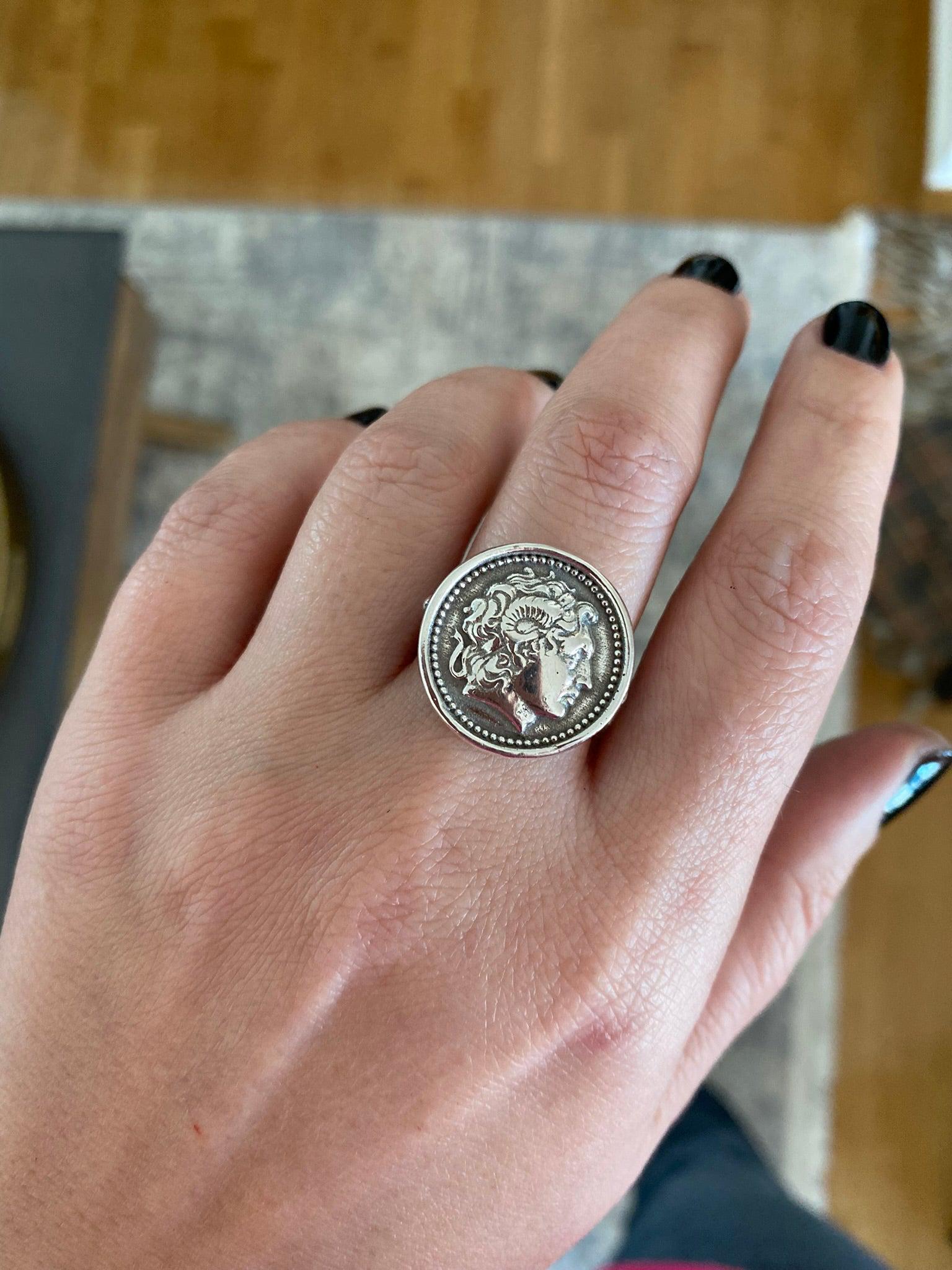 France 10 Franc Silver Coin Ring// Unique Personalized Custom Handmade  Antique Vintage Elegant Statement Boho Best Seller Man Coin Ring - Etsy | Silver  coin ring, Coin ring, Unique rings