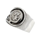 Alexander the Great Portrait Coin Ring in Sterling Silver, Ancient Coin Ring (DT-110)