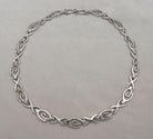 Ancient Greek Spiral Sterling Silver Necklace (PE-07) - ELEFTHERIOU EL