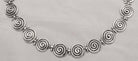 Ancient Greek Spiral Sterling Silver Necklace, Spiral Necklace