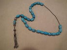 Authentic Komboloi in Turquoise stones and Sterling silver elements (ROS-01) - Dinos-Virginia
