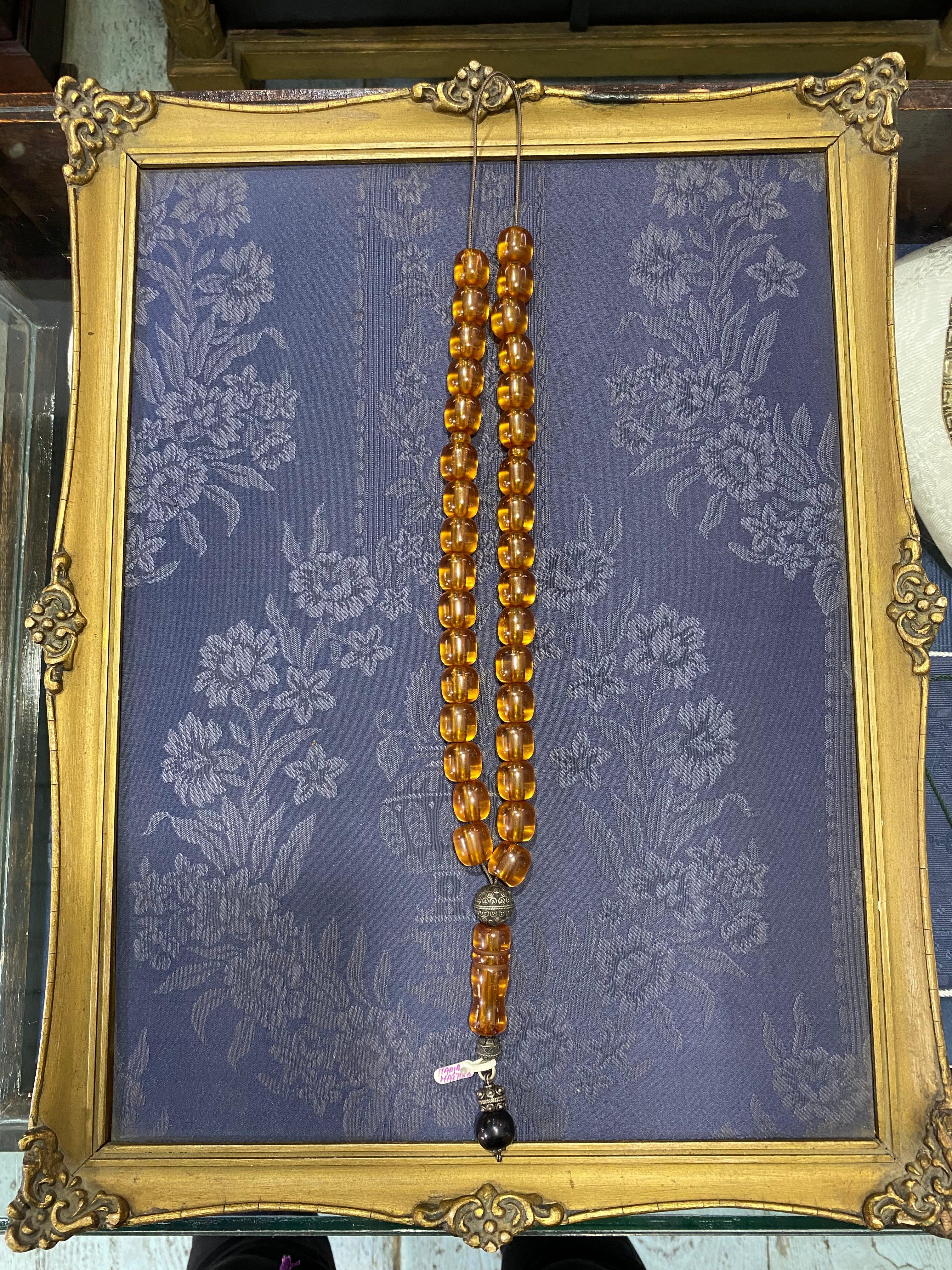 Authentic Mastic Amber Beads Komboloi