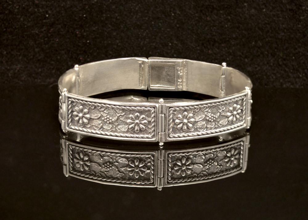 Byzantine Bracelet in Sterling Silver (B-16) - ELEFTHERIOU EL
