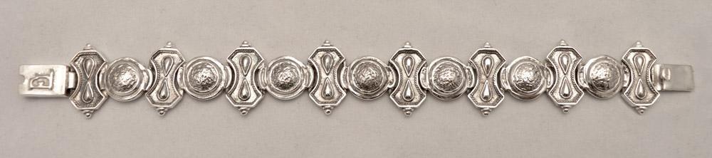 Byzantine Bracelet in Sterling Silver with zircon, Byzantine Jewelry, Greek Jewelry (B-24) - ELEFTHERIOU EL