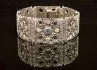 Byzantine handmade Bracelet in Sterling Silver with zircon (B-08)