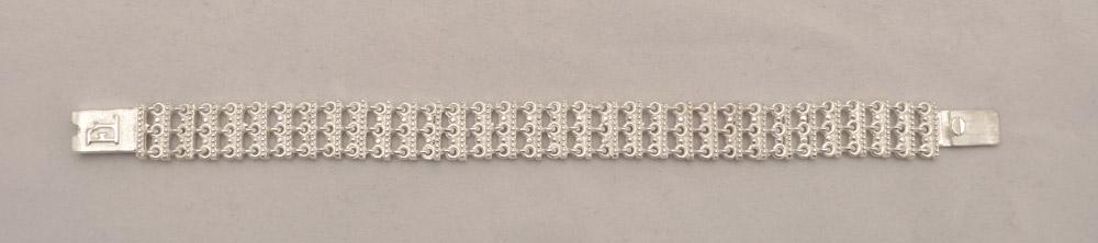 Byzantine handmade Bracelet in Sterling Silver with zircon (B-13) - ELEFTHERIOU EL