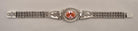Byzantine handmade Bracelet in Sterling Silver with zircon (B-18)