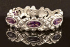 Byzantine handmade Bracelet in Sterling Silver with zircon (B-26)