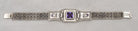 Byzantine handmade Bracelet in Sterling Silver with zircon (B-30) - ELEFTHERIOU EL