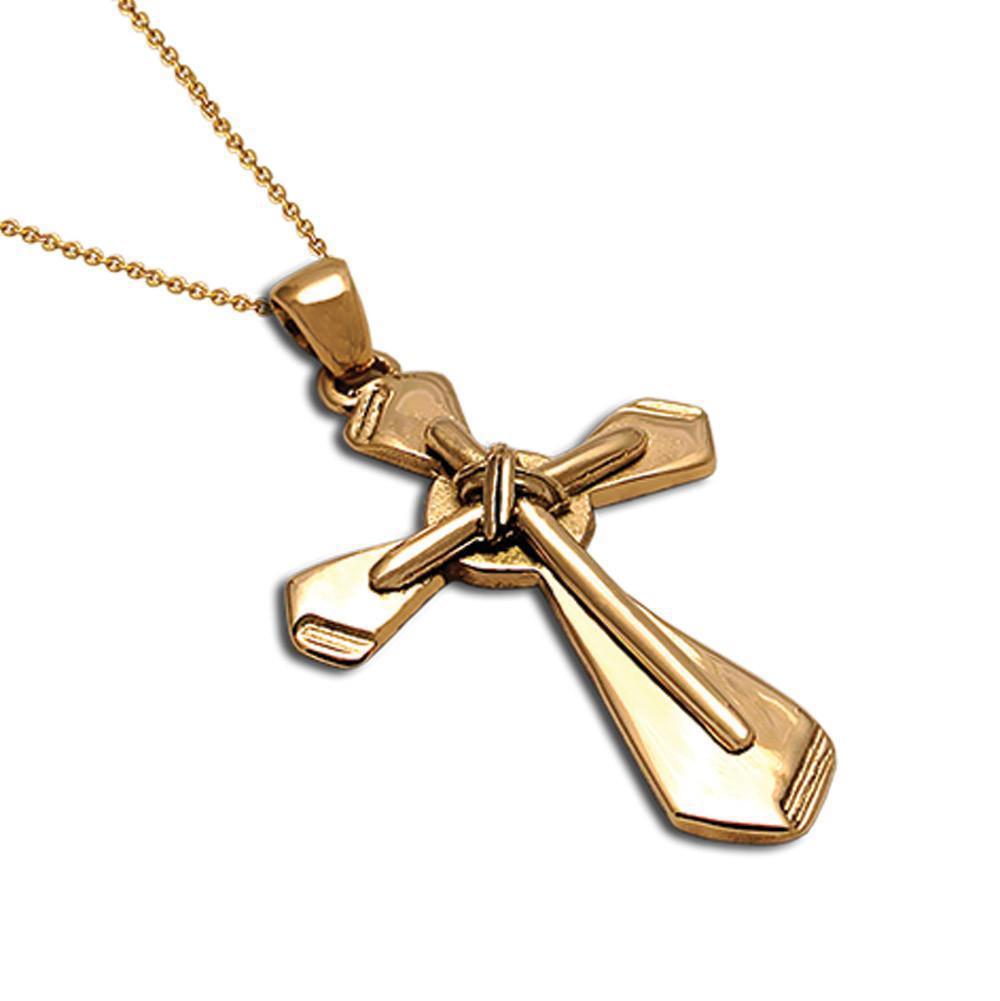 Christening Cross 14k Gold (STX-09)