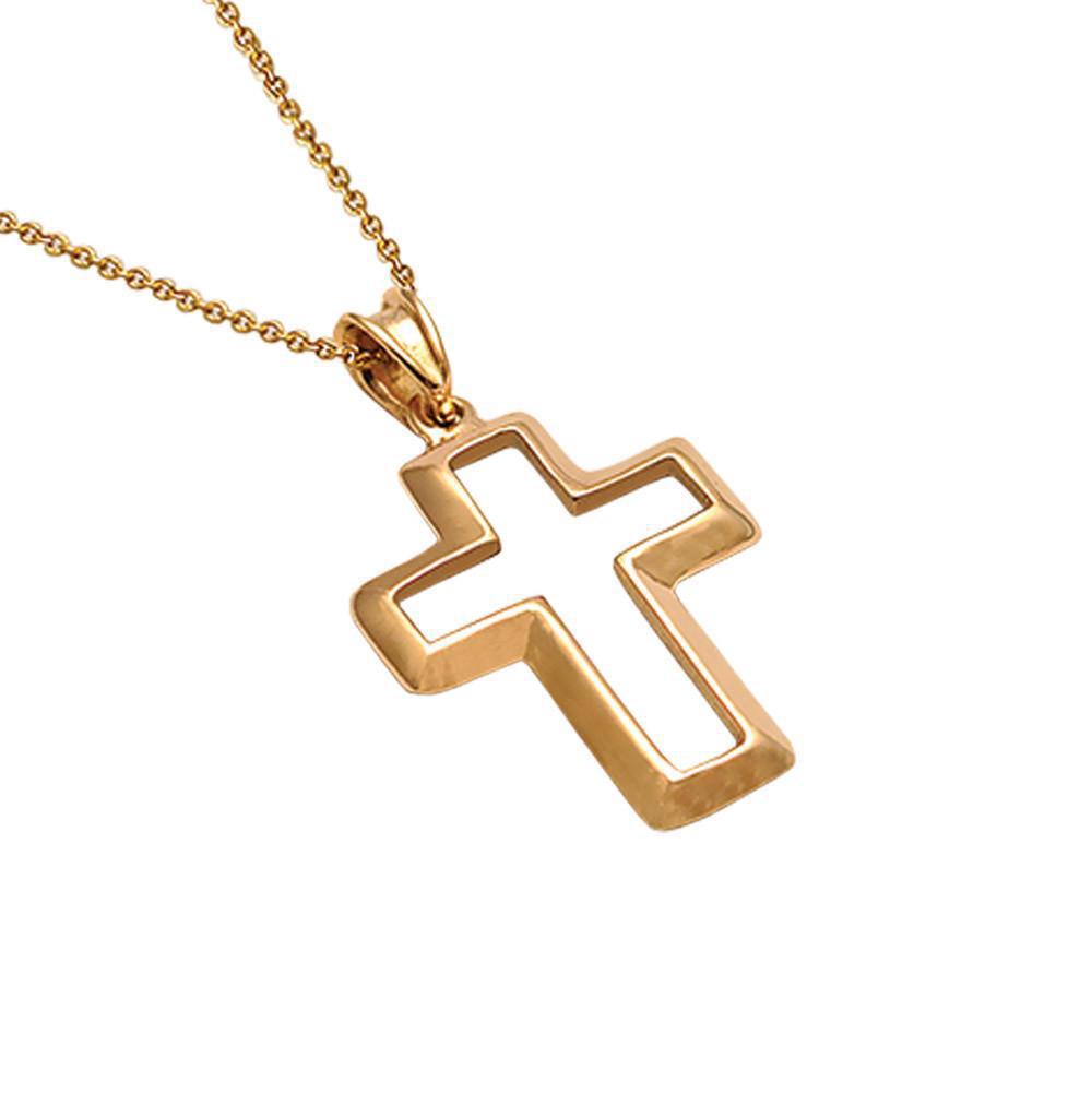 Christening Cross 14k Gold (STX-10)