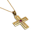 Christening Cross 14k Gold (STX-23) - ELEFTHERIOU EL