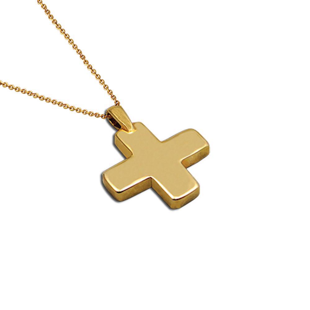 Christening Cross 14k Gold (STX-26) - ELEFTHERIOU EL