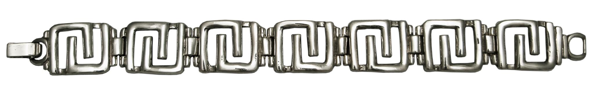 Greek Bracelet, Bracelet in Sterling Silver, Greek Jewelry (B-76)