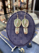 Greek Cycladic Earrings, sterling silver earrings, Greek Jewelry, handmade earrings, Head of a figurine type Plastira Earrings (AG-10)