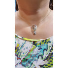 Greek Cycladic pendant, sterling silver pendant, Greek Jewelry, handmade pendant, Head of a figurine type Plastira Pendant(PE-34)