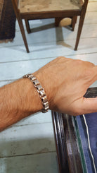 Greek Handmade Bracelet in Sterling Silver (B-130)