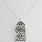 Greek Jewelry, Byzantine Sterling silver Pendant, Solid silver Pendant, Zircon Pendant (PE-78)