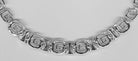 Greek Key Meander Necklace in Sterling Silver (PE-17)